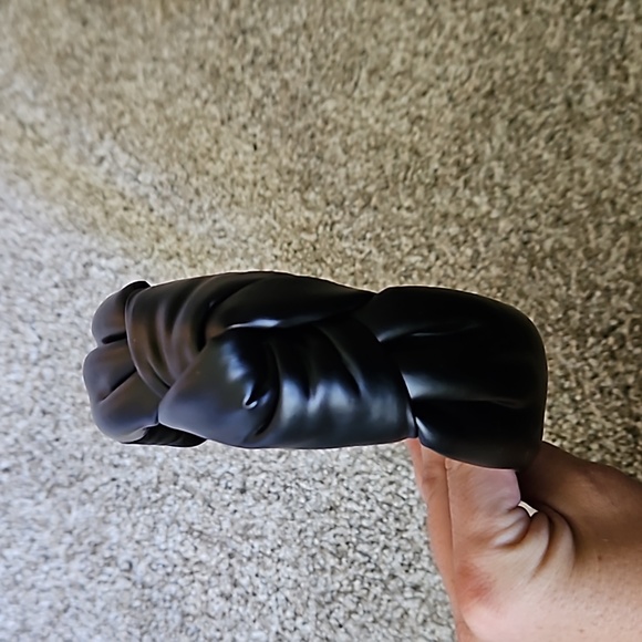 Lele Sadoughi Matte Faux Leather Knotted Headband - Picture 3 of 4